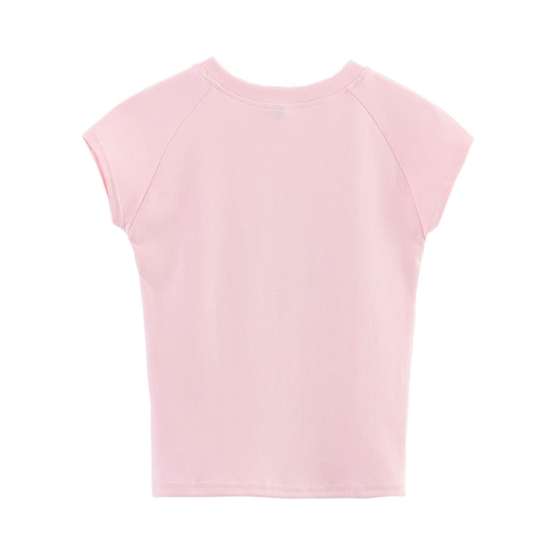 Fashion Sleeveless Crew Neck Crop Top DP25D416