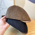 Corduroy Leather Brim Cap - DippedShop Wholesale - #0099