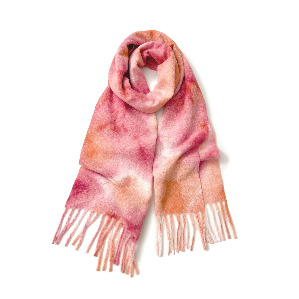 Women's Fringed Scarf - DippedShop Wholesale - #3427