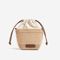 Woven Beach Bucket Bag - DippedShop Wholesale - #0739