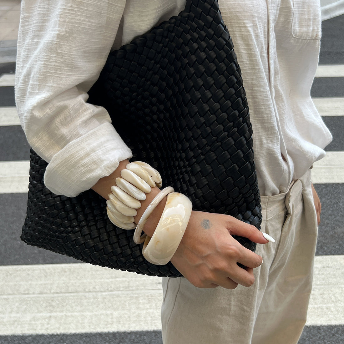 Vintage Cream Marble Bracelet - DippedShop Wholesale - #9267