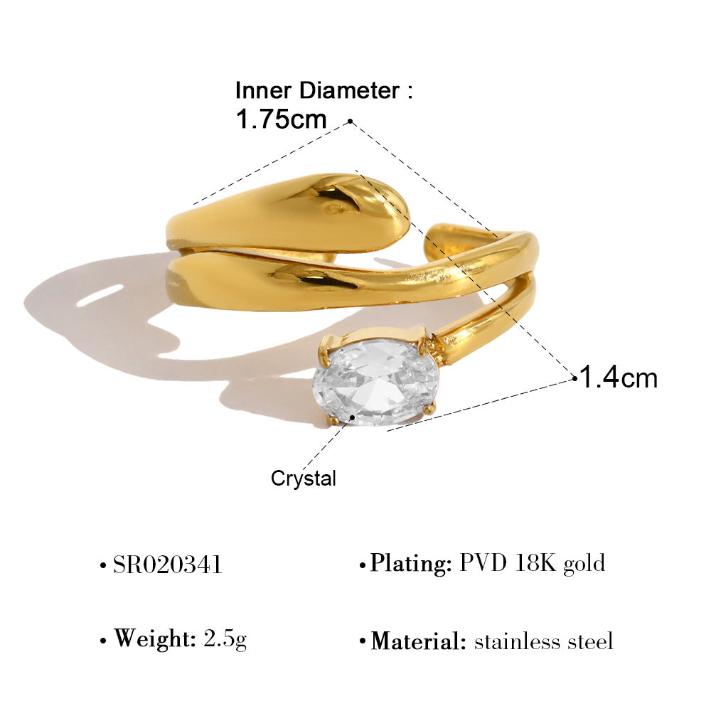 Minimalist Gold Plated Zirconi - DippedShop Wholesale - #4195