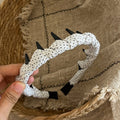 Simple Polka Dot Color Block Toothed Headband 6W6HBD381