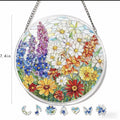 Colorful Stained Glass Style Puzzle Acrylic Suncatcher 6H7HLS181