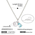 Classic Teardrop Cubic Zirconia Chain Necklace 6W6JNC404L