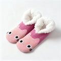 Cute Christmas Sherpa Lined Slipper Socks 6W8FSO901