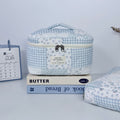Simple Large Capacity Floral Quilted Makeup Bag 6S10BOB1036