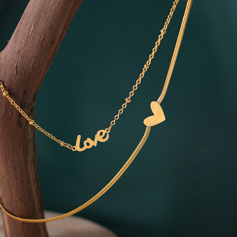 Letter Love Anklet - DippedShop Wholesale - #7891
