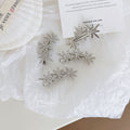 Elegant Snowflake Rhinestones No Bend Hair Clip MK2PM6W6HCP06
