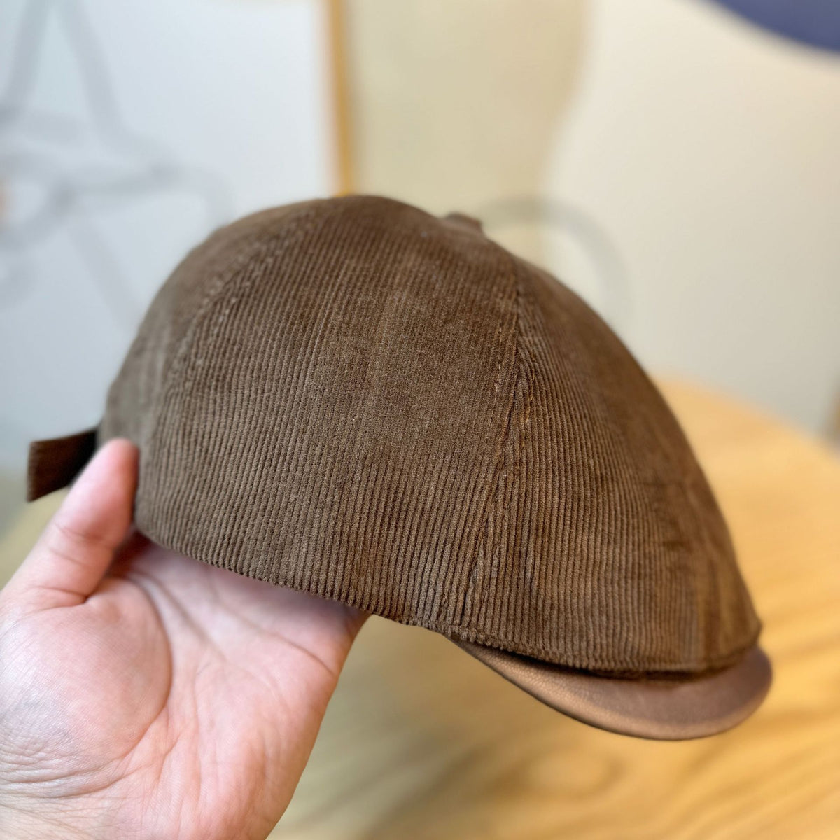 Corduroy Leather Brim Cap - DippedShop Wholesale - #6707
