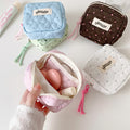 Mini Love Heart Quilted Shell Makeup Bag MK2BW6S10BOB102