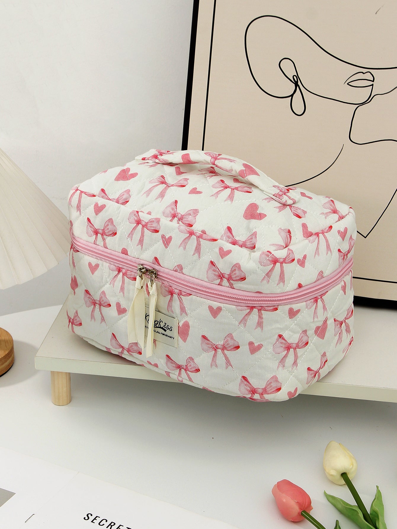 Quilted Cosmetic Bag - DippedShop Wholesale - #1955
