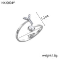 Simple Gold Plated Rhinestone - DippedShop Wholesale - #0915