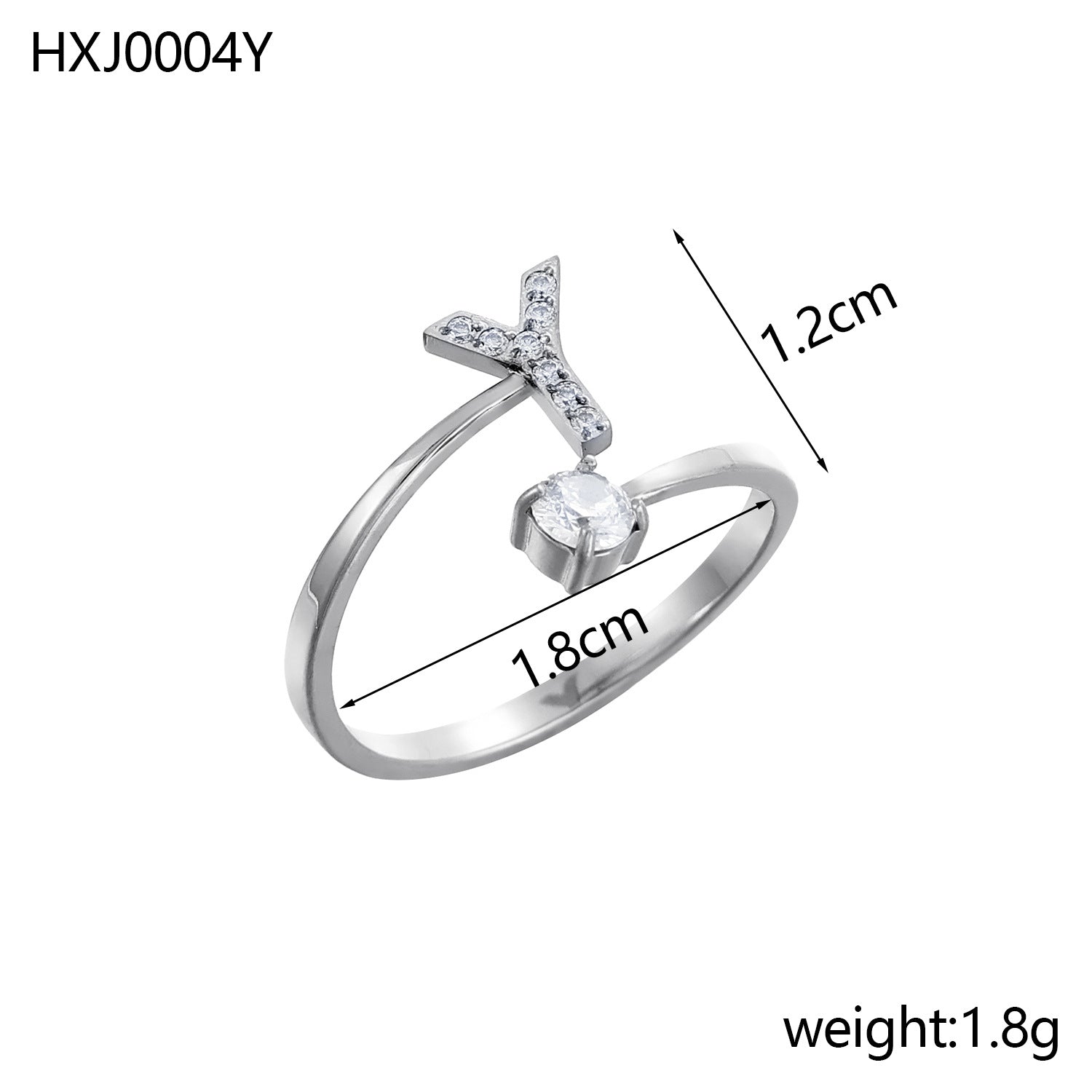 Simple Gold Plated Rhinestone - DippedShop Wholesale - #0915