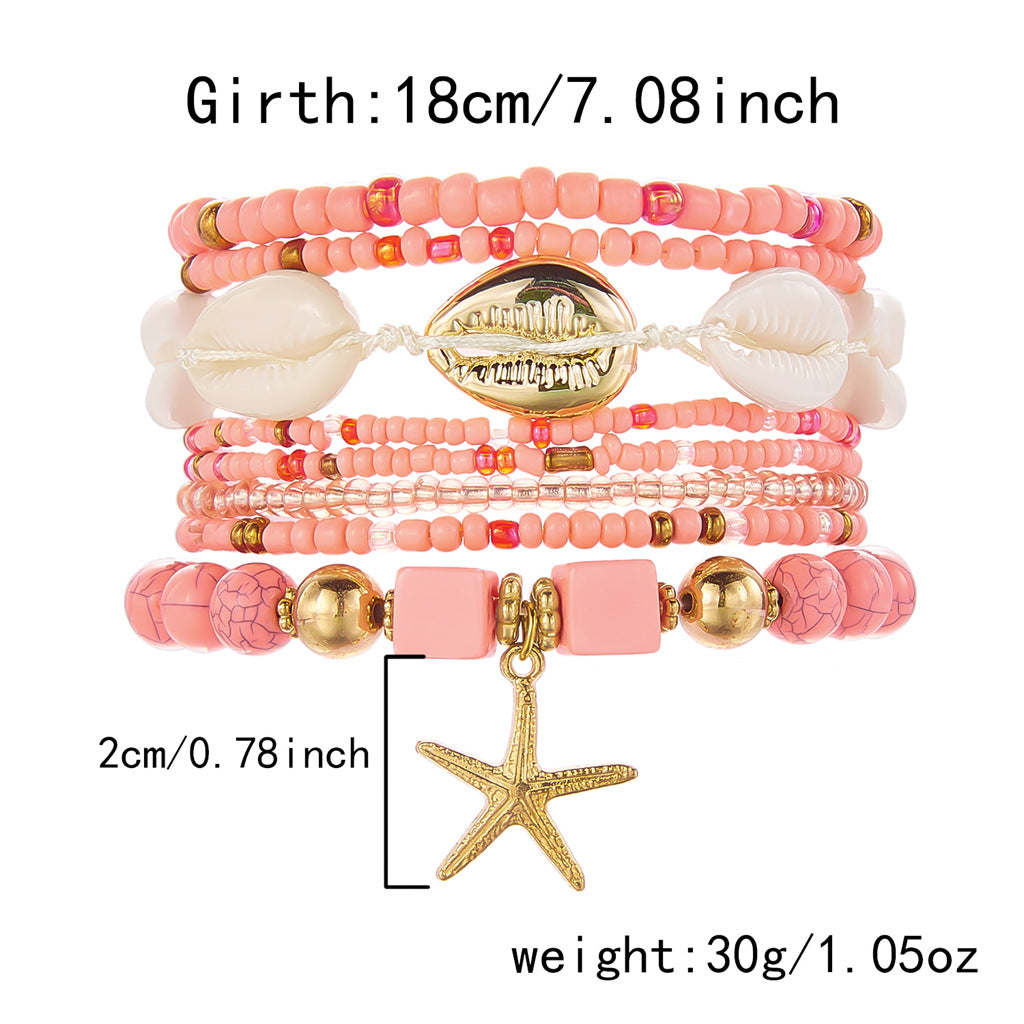 Boho Starfish Multi-Layer Bead - DippedShop Wholesale - #8115