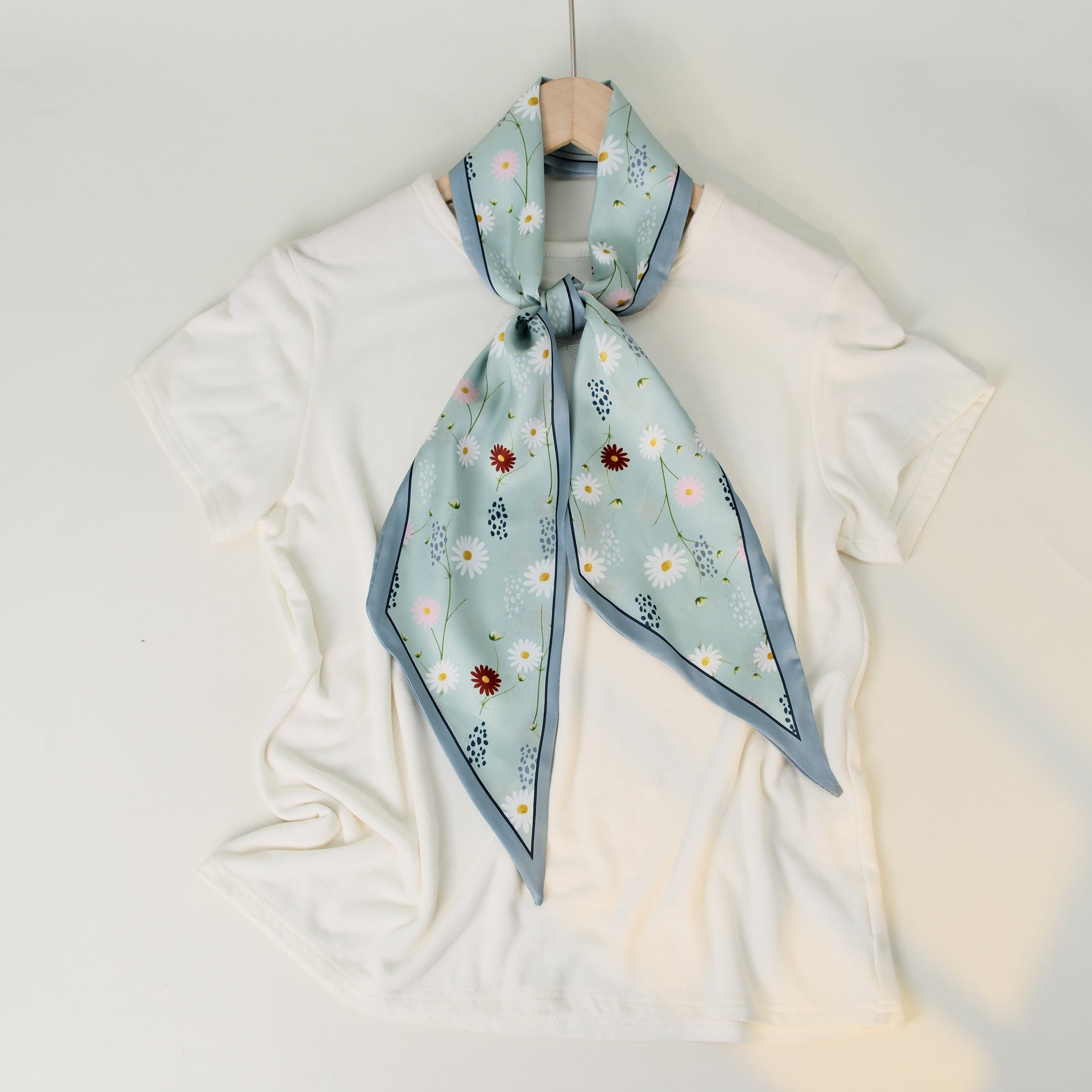 Chic Floral Print Soft Silk Scarf 6W6NSI257