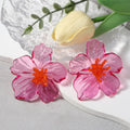 Transparent Acrylic Flower Studs - DippedShop Wholesale - #6883