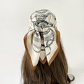 Stylish Geometry Print Square Shape Silk Scarf 6W6NSI187