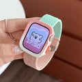 Color Block Nylon Weave Watch Band 6W6JWA141
