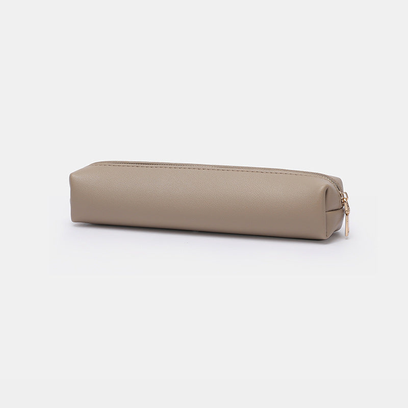 Solid Color Large Capacity Zipper Pencil Pouch 6S10BOB1058
