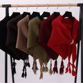 Thick Chunky Knitted Triangle Shawl - DippedShop Wholesale - #6003