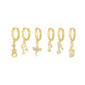 Stylish Gold Plated Moon Penda - DippedShop Wholesale - #4931