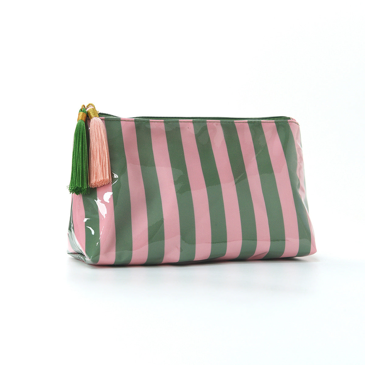 Chic Striped Large Capacity Waterproof Cosmetic Bag MK2BLW6C5CO14