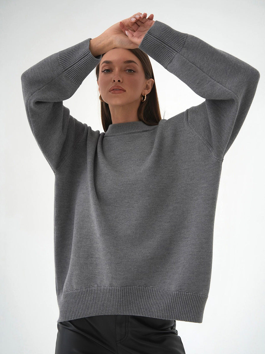Solid Loose Sweater - DippedShop Wholesale - #4627