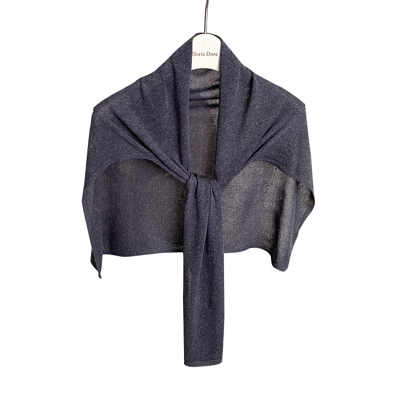 Casual Solid Color Breathable Shrug Shawl Wrap 6W6NSC53
