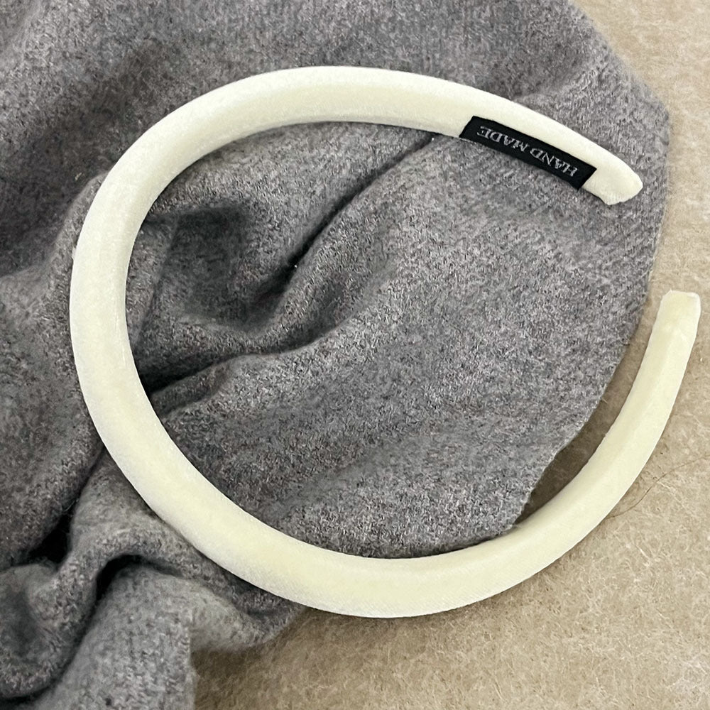 Classic Solid Color Velvet Slim Headband 6W6HBD293
