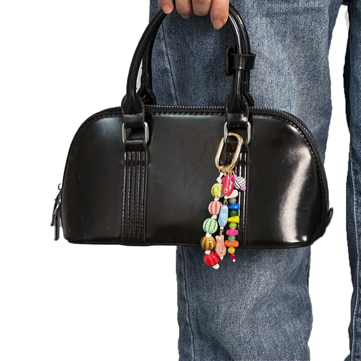 Bead Fish Tassel Keychain - DippedShop Wholesale - #8803