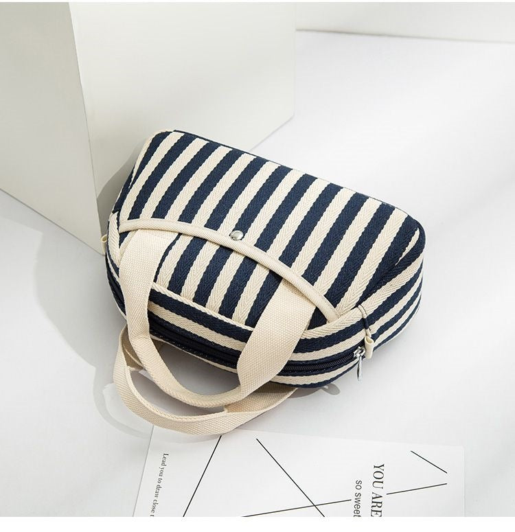Stylish Striped Pattern Large Capacity Tote Bags 6W10BBG1938