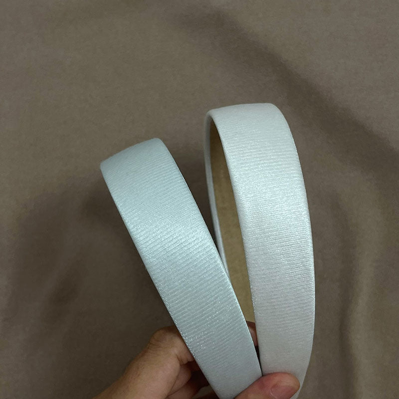 Minimalist Solid Color Glitter Satin Headband MK2SPM6W6HBD10