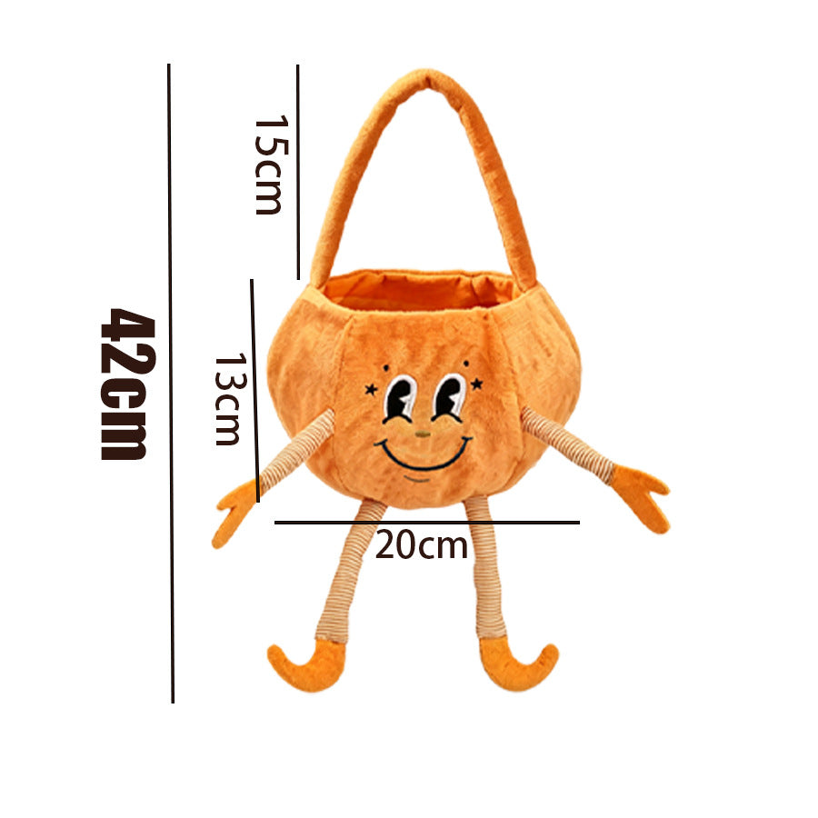 Plush Pumpkin Candy Bag - DippedShop Wholesale - #8883