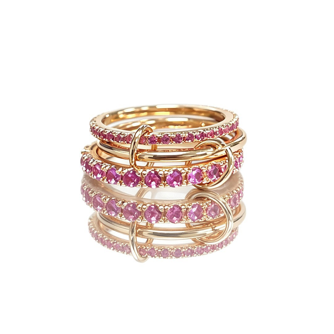 Cubic Zirconia Gold Plated Geo - DippedShop Wholesale - #6083