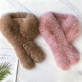 Faux Fur Collar Scarf - DippedShop Wholesale - #8931