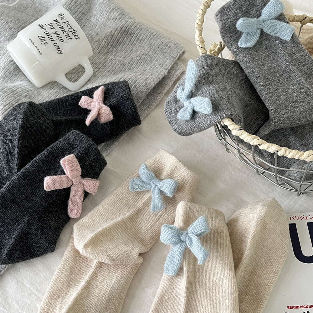 Bow Knot Slouch Socks - DippedShop Wholesale - #5091