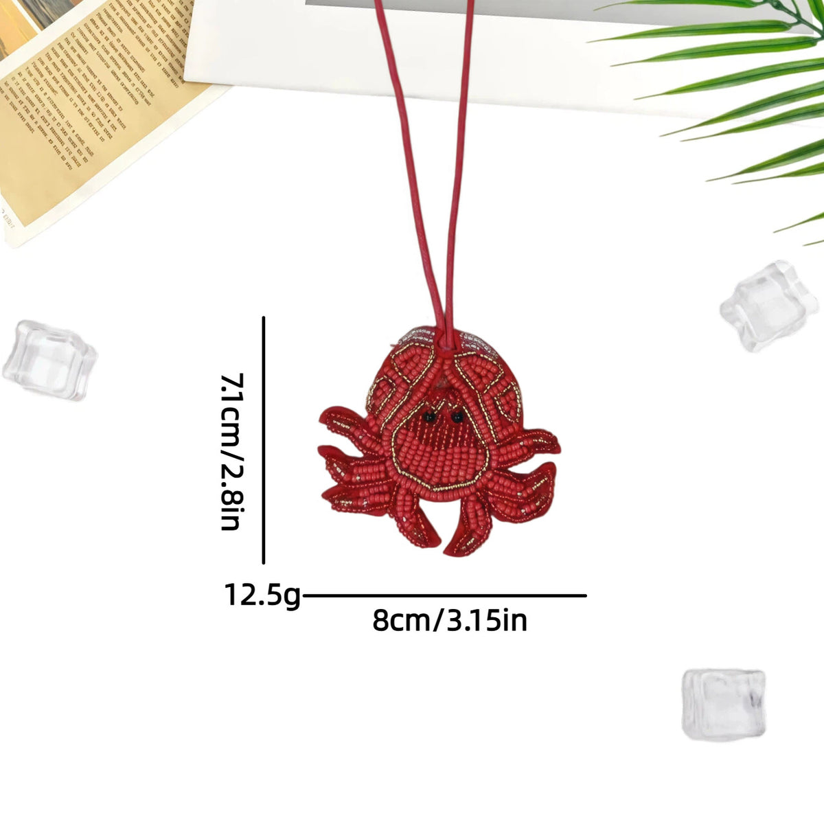 Beaded Sequin Lobster Keychain - DippedShop Wholesale - #6995