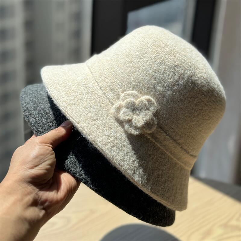 Flower Knit Bucket Hat - DippedShop Wholesale - #3299