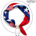 Stylish USA Flag Pearl Statement Scarf Necklace 8ZA6JNC277T