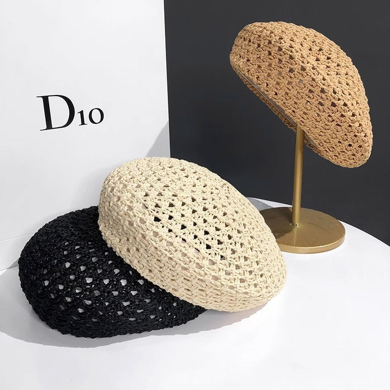 Hollow Out Crochet Beret - DippedShop Wholesale - #7299