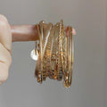 Vintage Gold Plated Layered St - DippedShop Wholesale - #5427