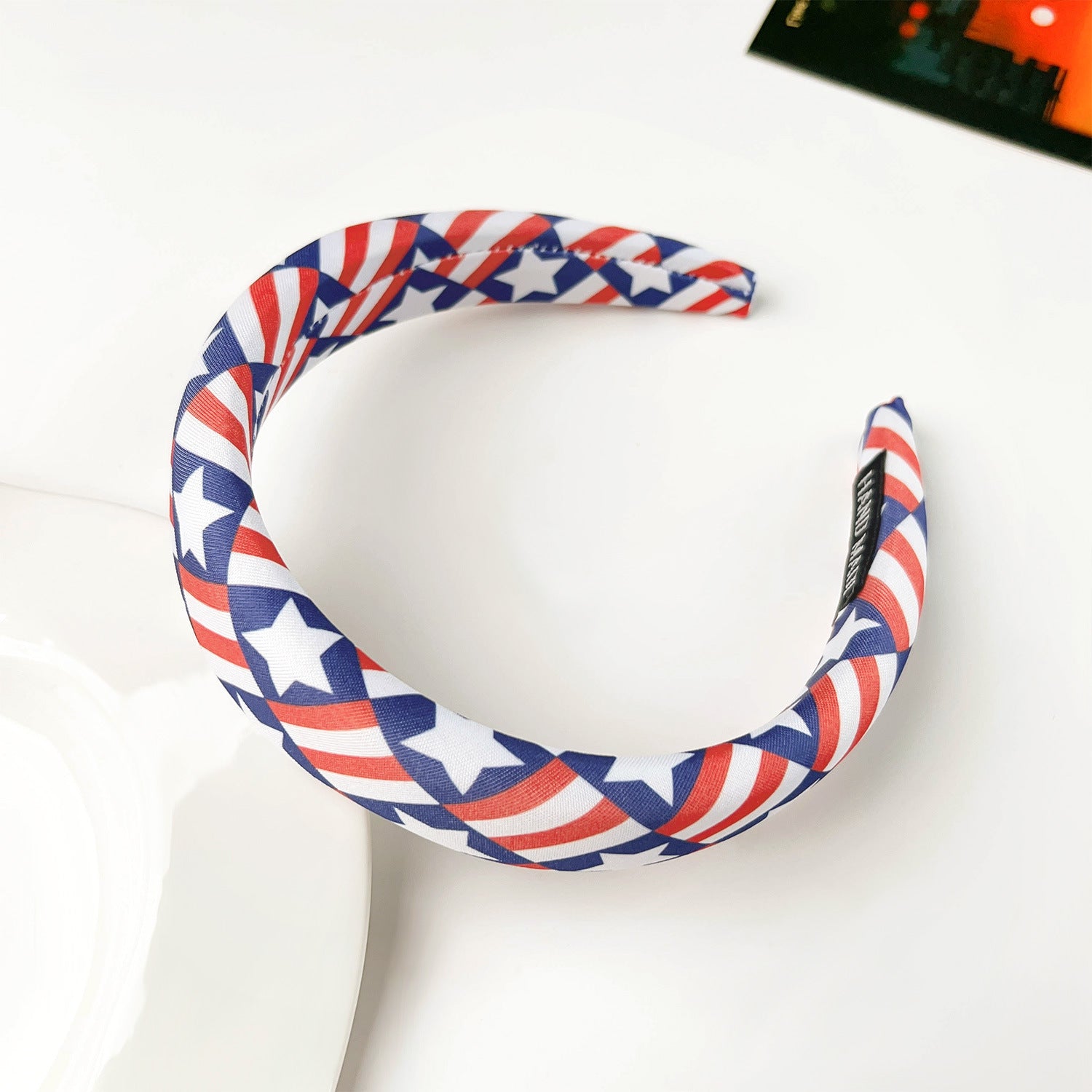 Stylish American Flag Pattern Wide Hair Band 8AS6HBD64T