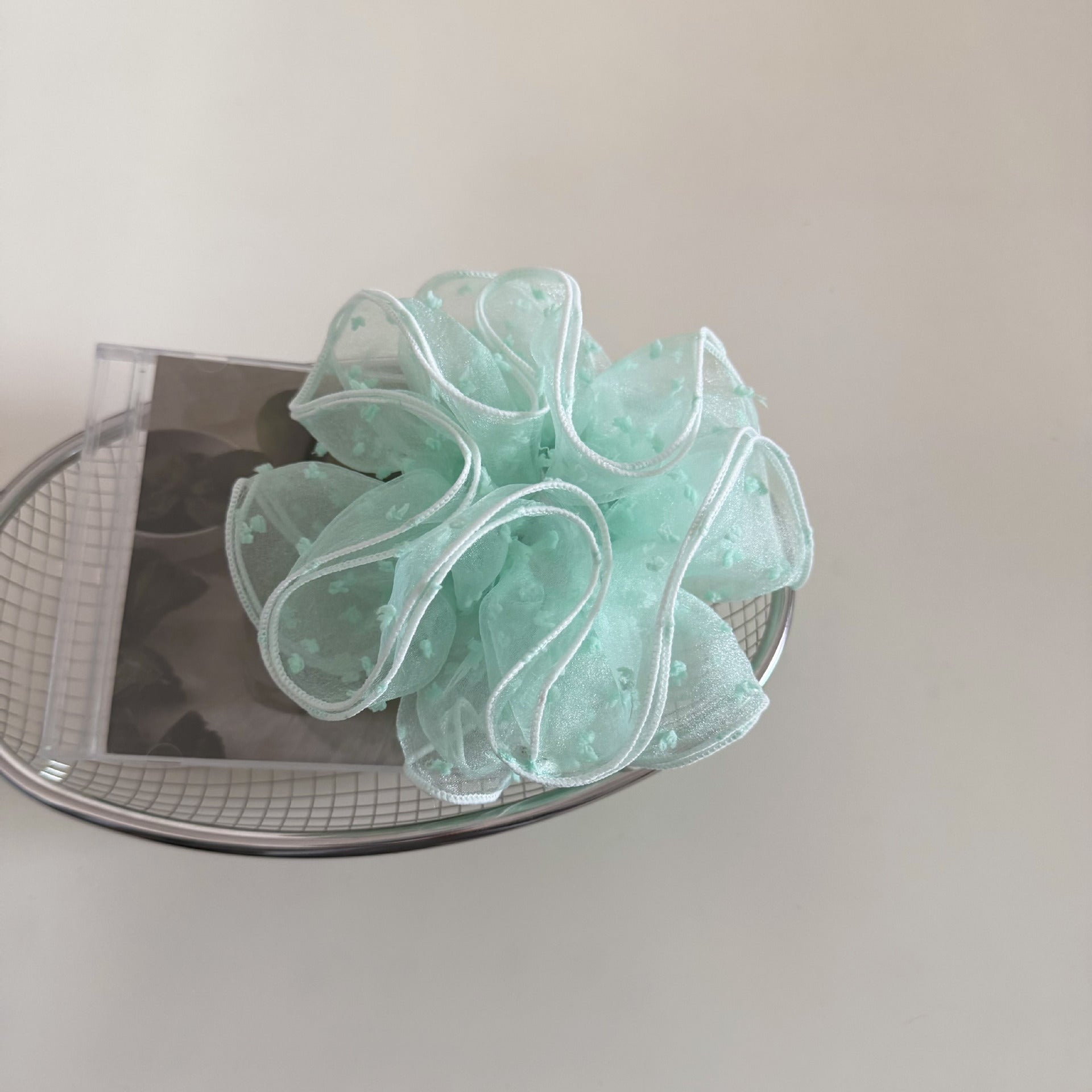 Refined Sheer Organza Polka Dots Scrunchies MK2BW6W6HSR71