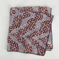 Sweet Color Block Floral Print Silk Scarf 6W6NSI182