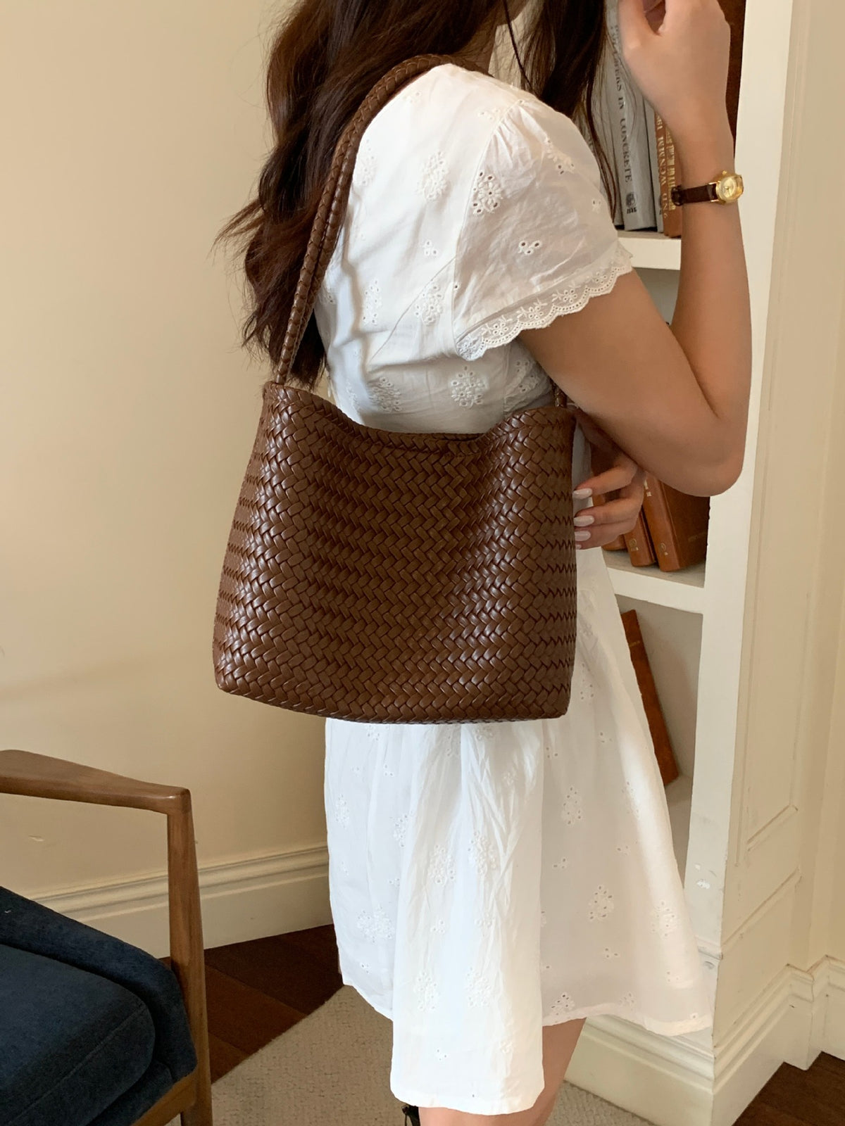 Casual Woven Solid Color Underarm - DippedShop Wholesale - #4051