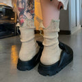 Back-Slit Crew Socks - DippedShop Wholesale - #2627