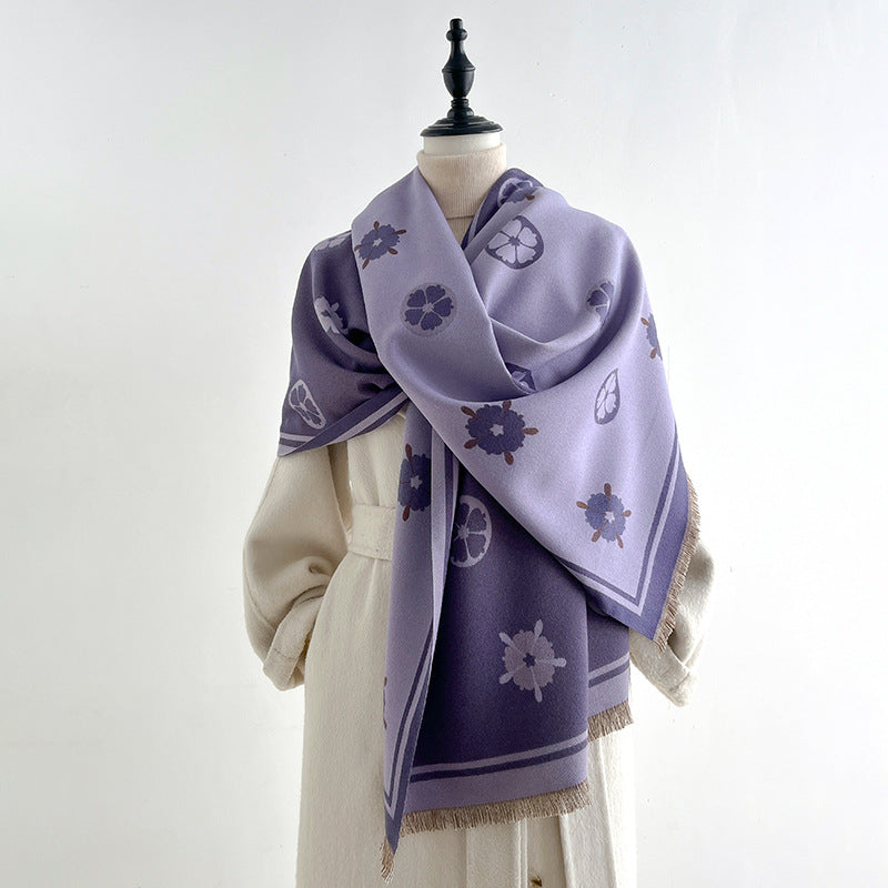 Jacquard Shawl Scarf - DippedShop Wholesale - #4227