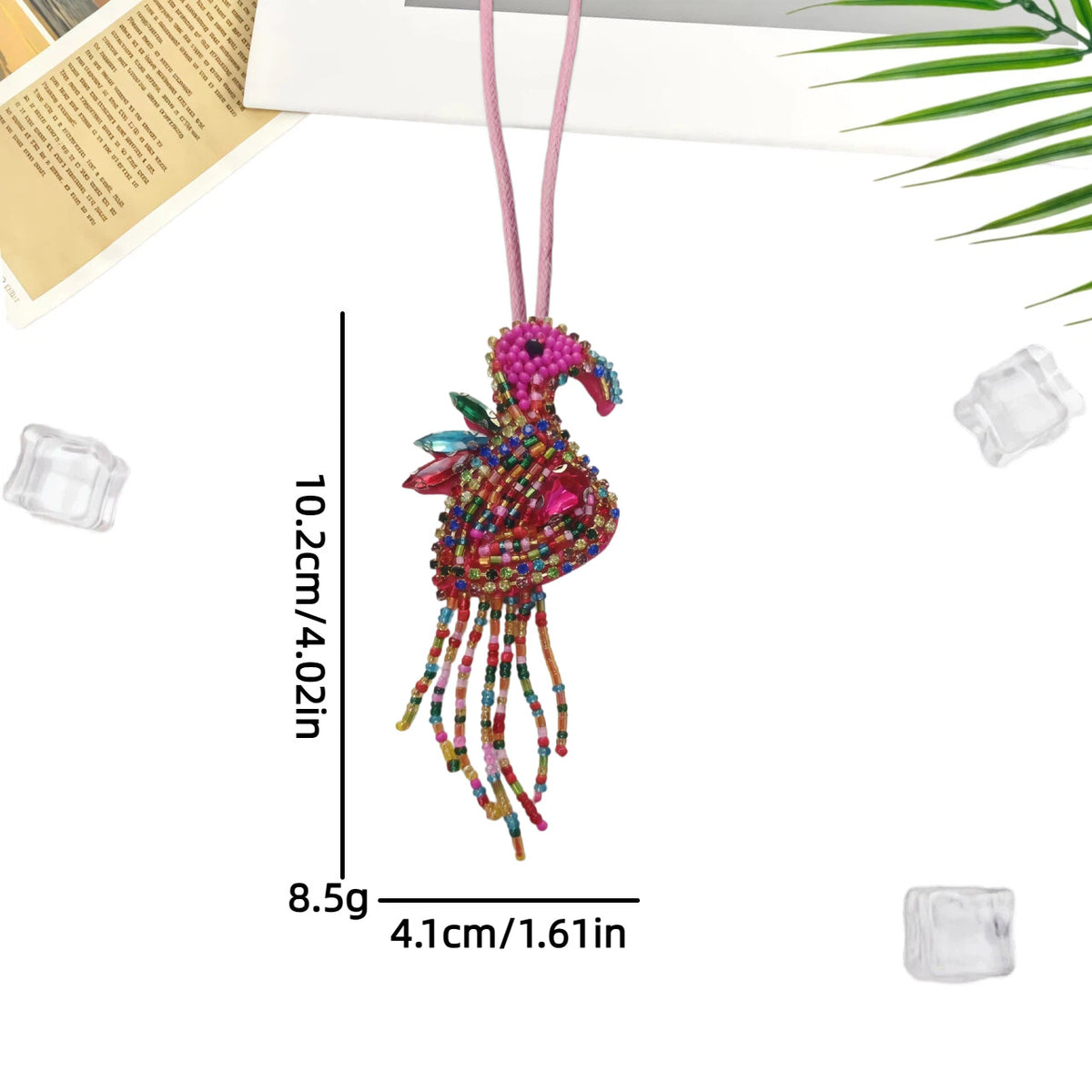 Stylish Rhinestones Beads Crab Pendant Keychain 6W10BBC794