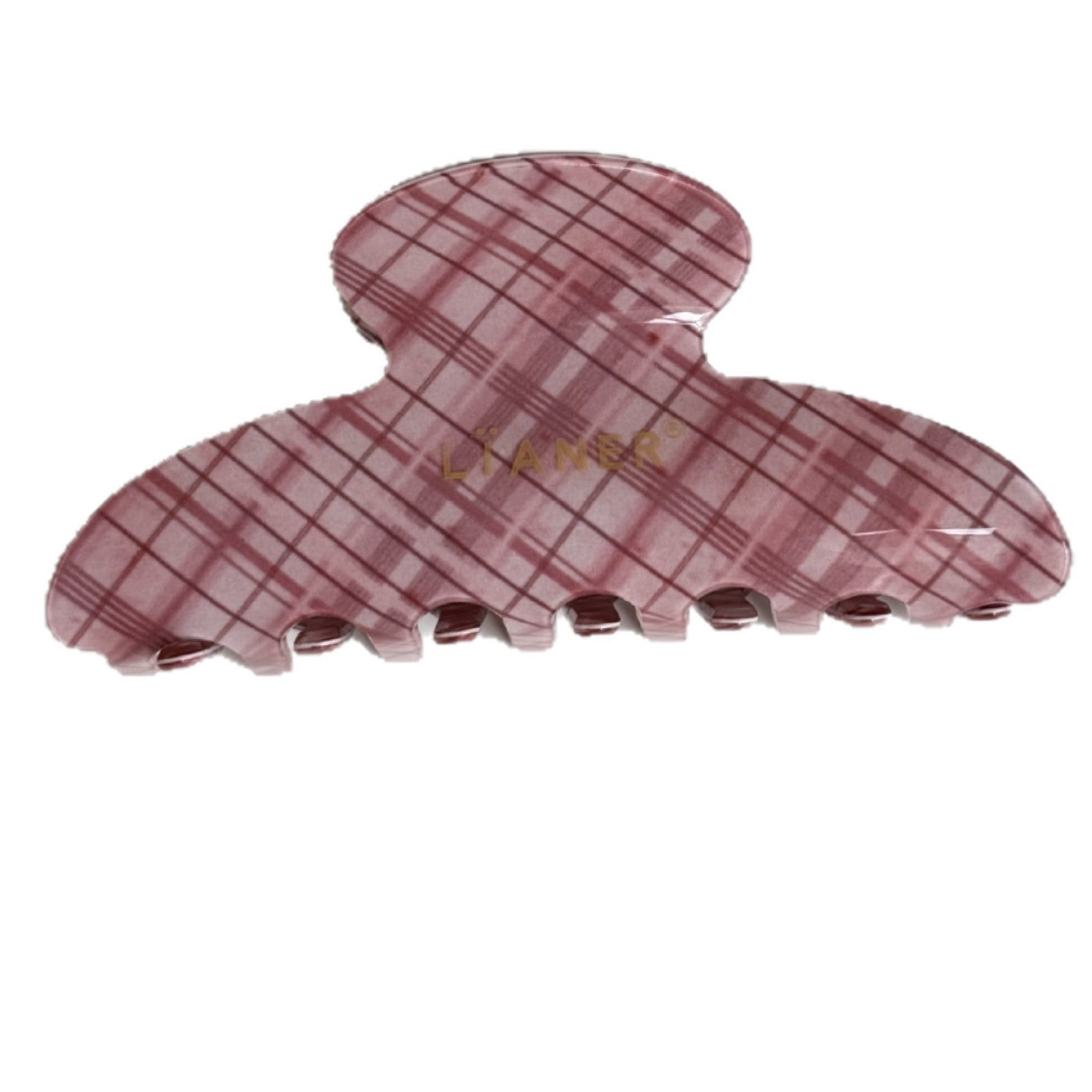 Retro Plaid Hair Claw - DippedShop Wholesale - #4707